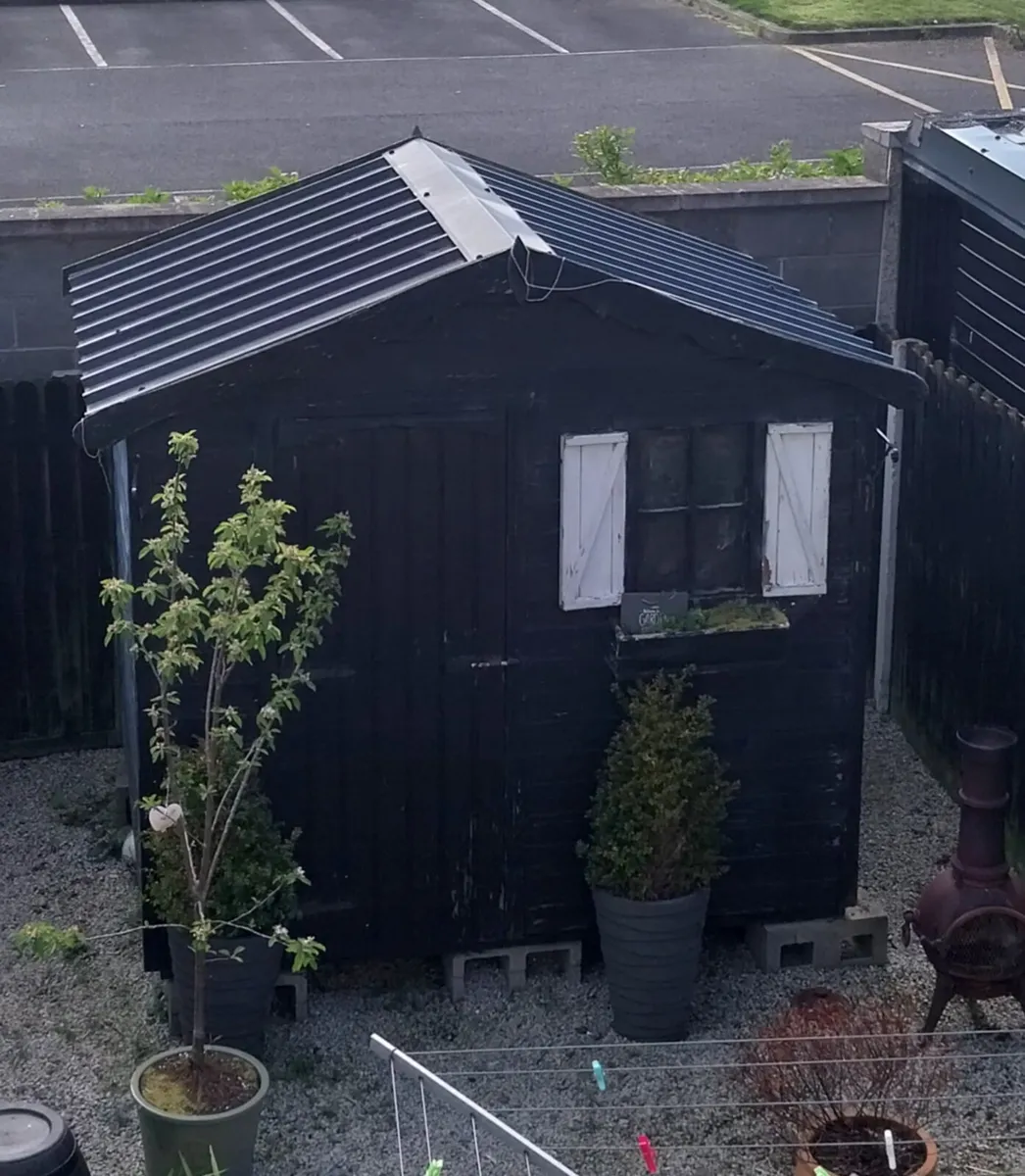 Pressure treated 6x8 Cabin Garden shed - Image 1
