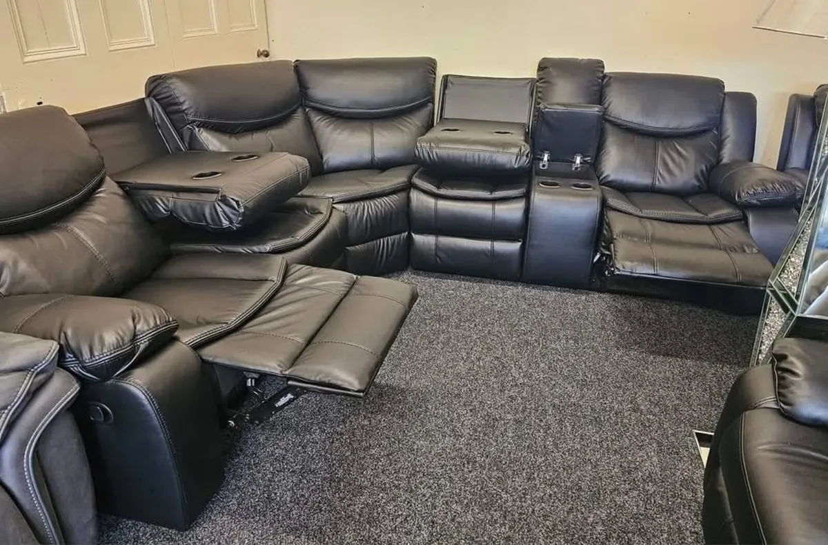 Valerie Corner Leather Recliner Sofa - Image 3