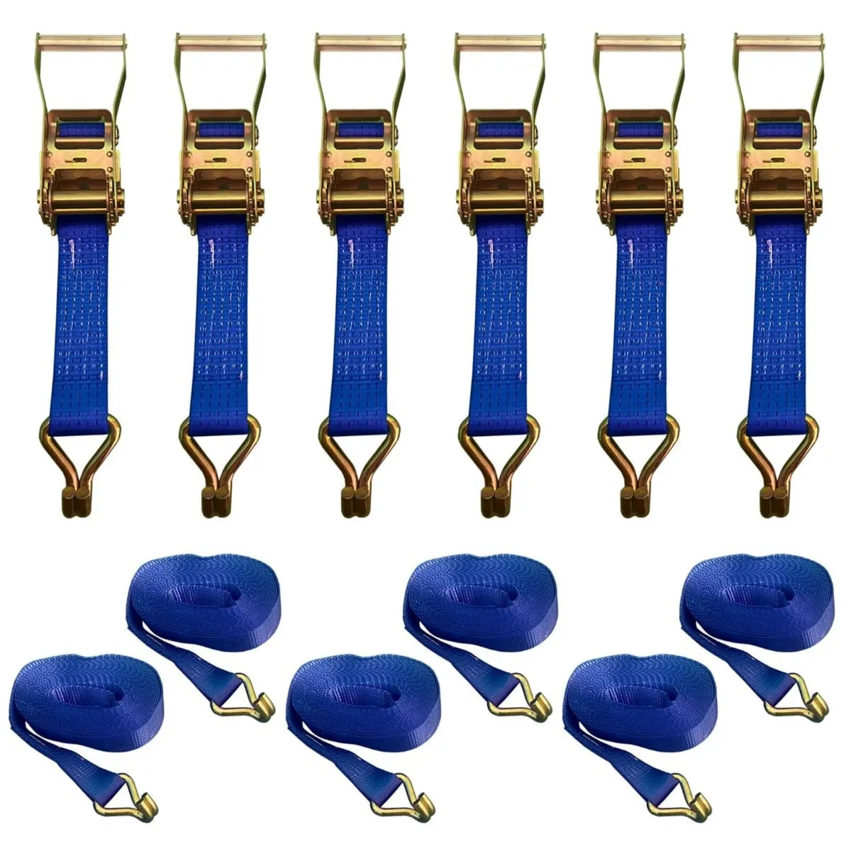 50mm x 8m x 5 Tonne Ratchet Strap 10 in a pack - Image 2