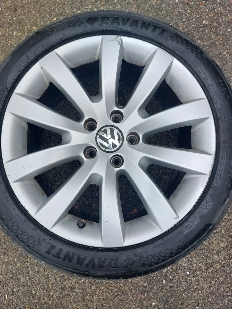 VW 17" ALLOYS and Tyres - Image 4