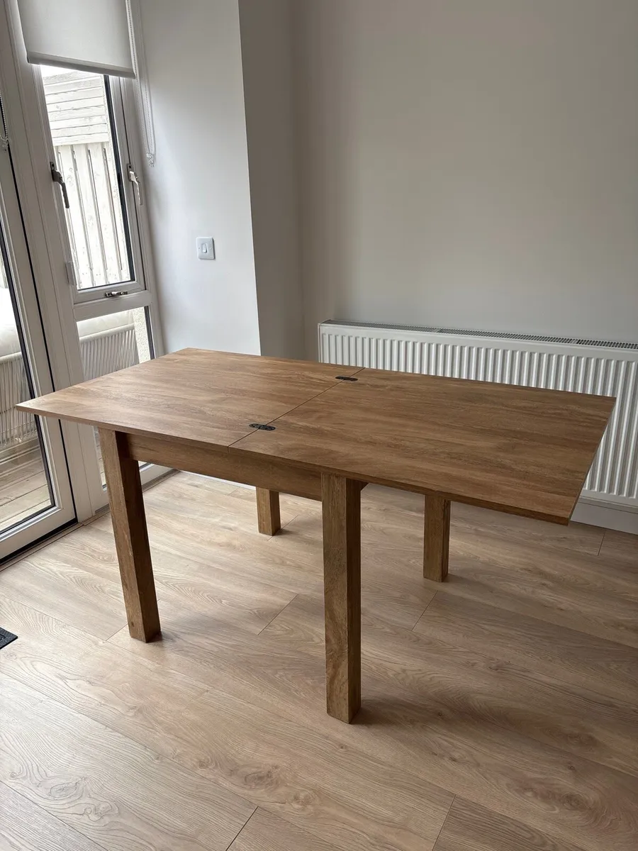 Square Extendable Dining Table 80x80cm - Image 3