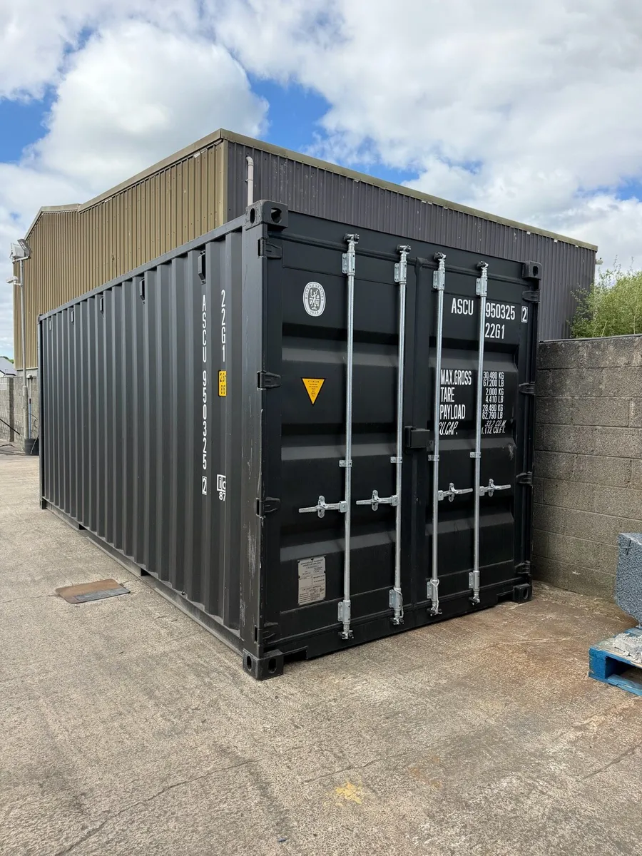New 20ft container (One trip) - Black - Image 1