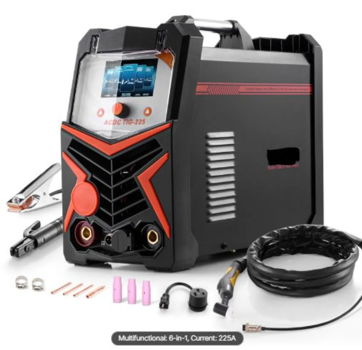 TIG Welder, 225A 6-In-1 Aluminum Welding Machine - Image 1