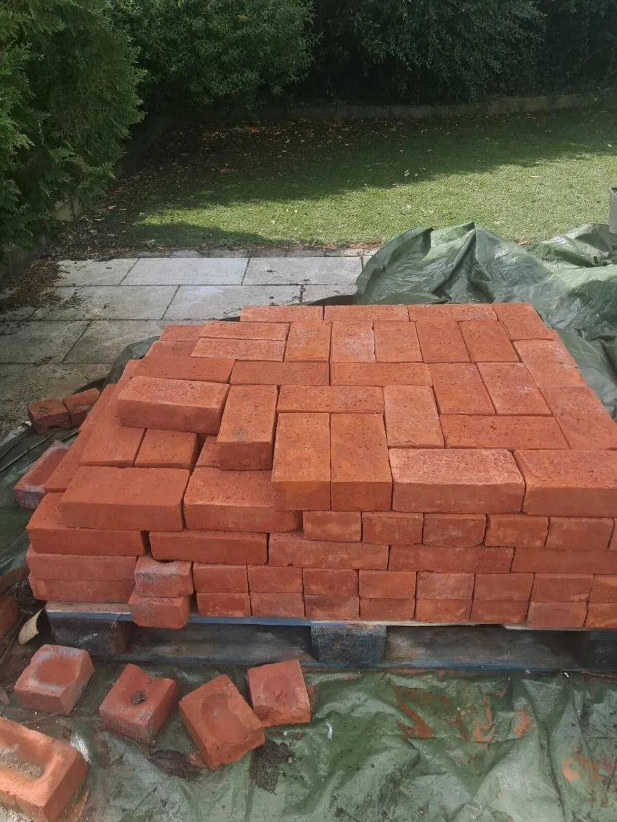 Red clay bricks