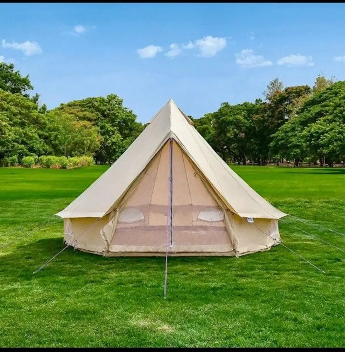 Glamping Bell Tent - 4m - Sandstone - Image 3