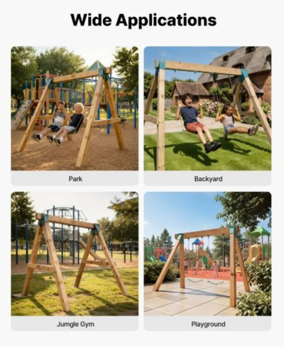 Swing Set Brackets, Heavy-Duty A-frame Set - Image 4