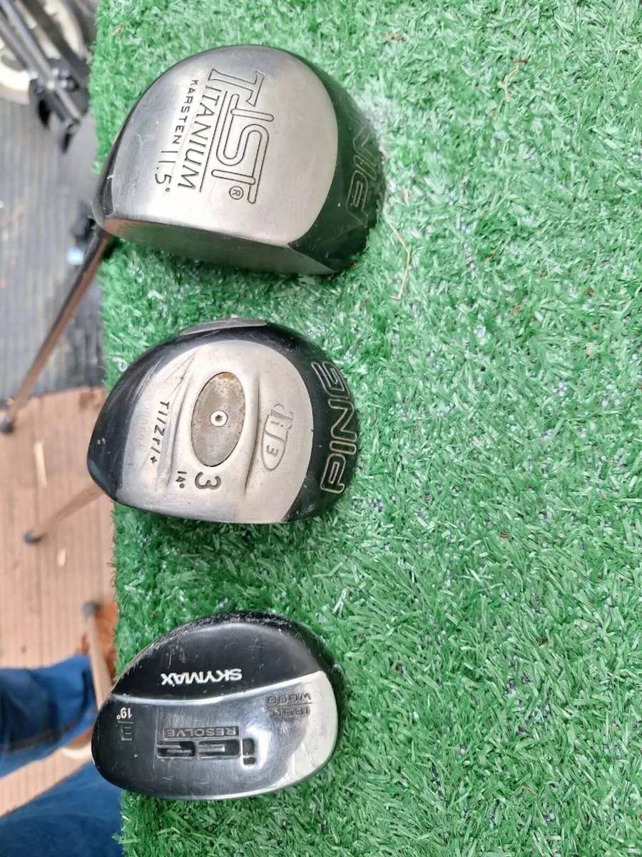 Ping golf clubs, full set, bag and trolley - Image 2