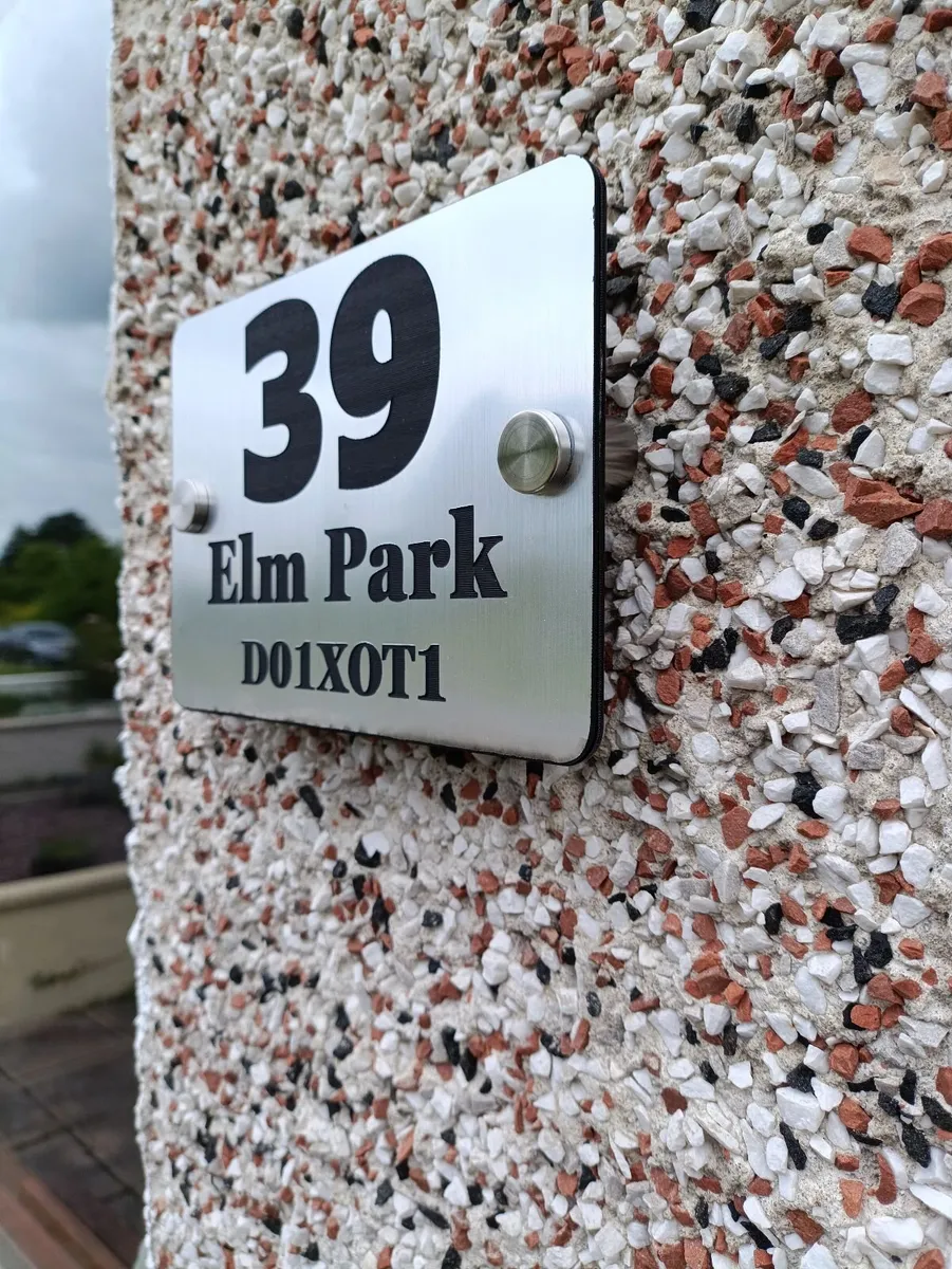 House Number/ Eircode Plaque ( personalised) - Image 1