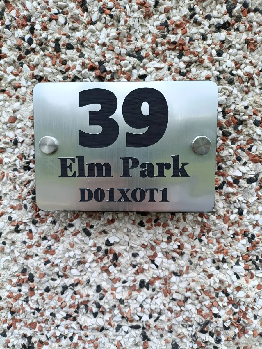 House Number/ Eircode Plaque ( personalised) - Image 2