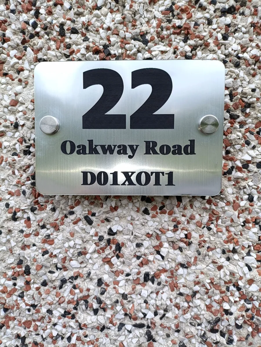 House Number/ Eircode Plaque ( personalised) - Image 3