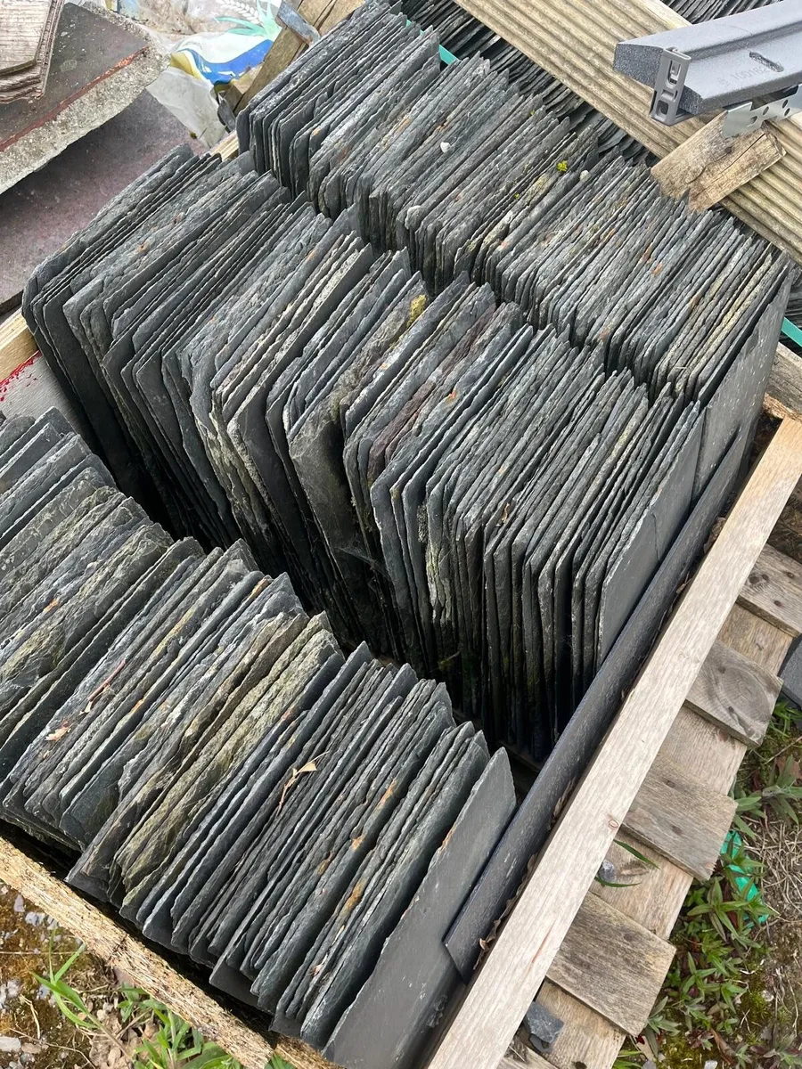 Blue Bangor roof tiles