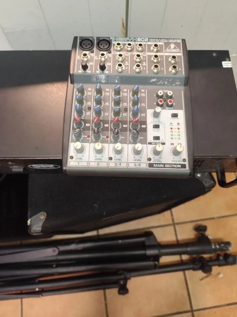 Prosound 400 Watt PA System, speakers, mixer, cables and stands - Image 3