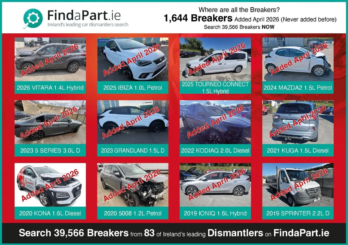 Large Range of Cars/Vans For Breaking/Dismantling - Image 1