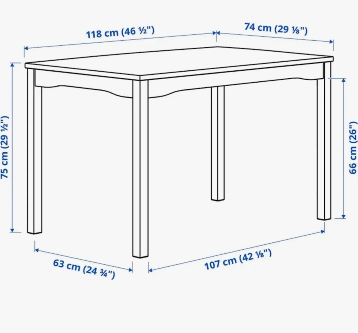 IKEA Table and 4 chairs - Image 4