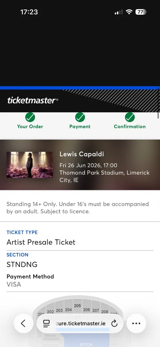 Lewis Calpaldi ticket