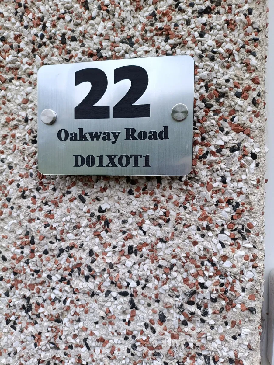 House Number/ Eircode Plaque ( personalised) - Image 4