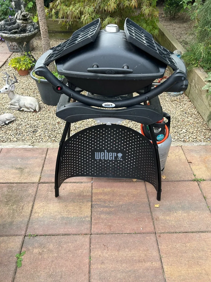 Webber barbecue inc.gas bottle can be seen working - Image 1