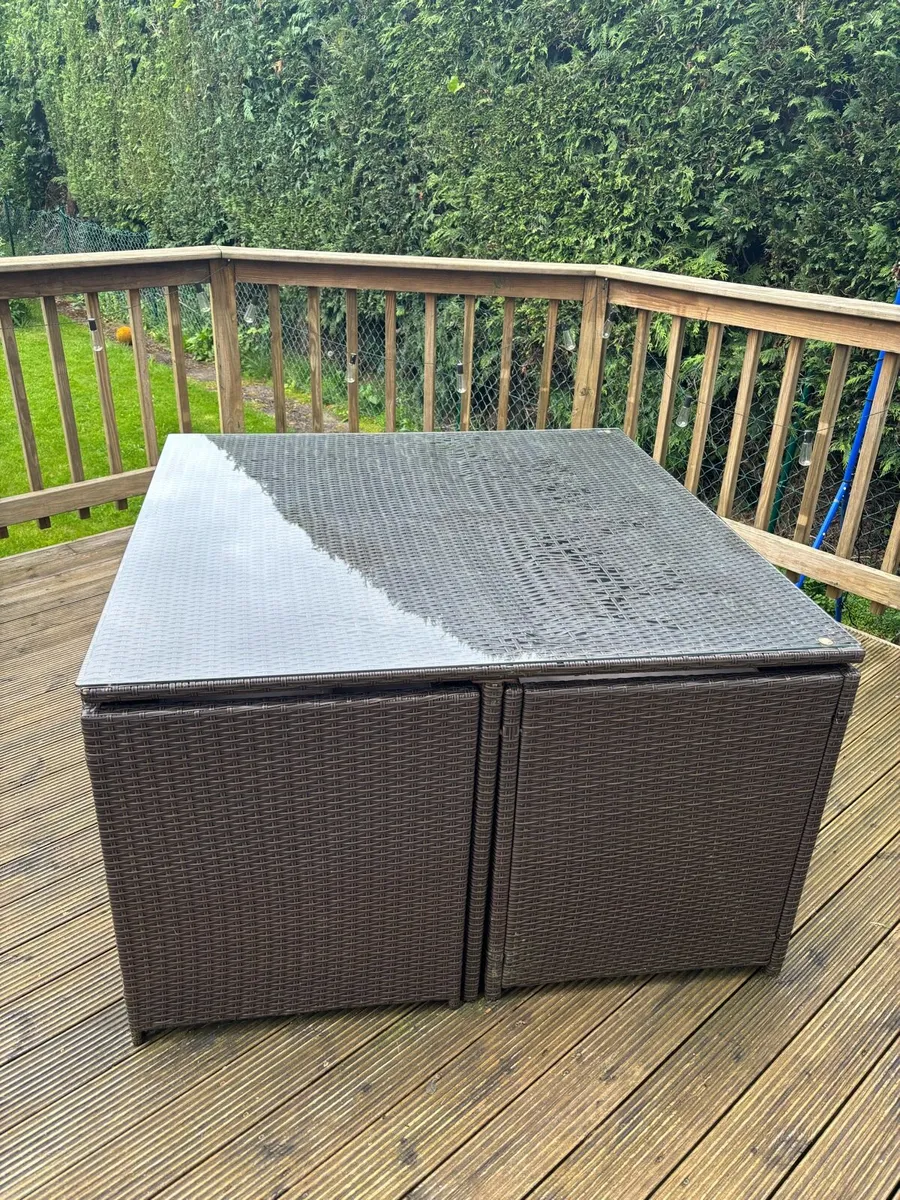 Rattan style garden furniture - Image 2