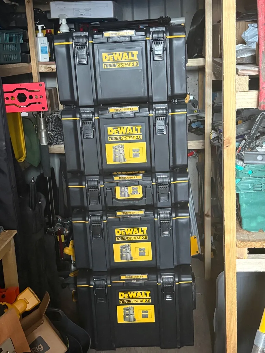 Dewalt Toughsystem toolboxes and hoover - Image 1