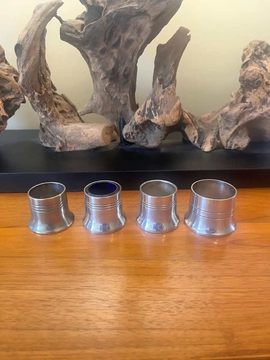 Silver Plated Salt Pots x4 - Image 1