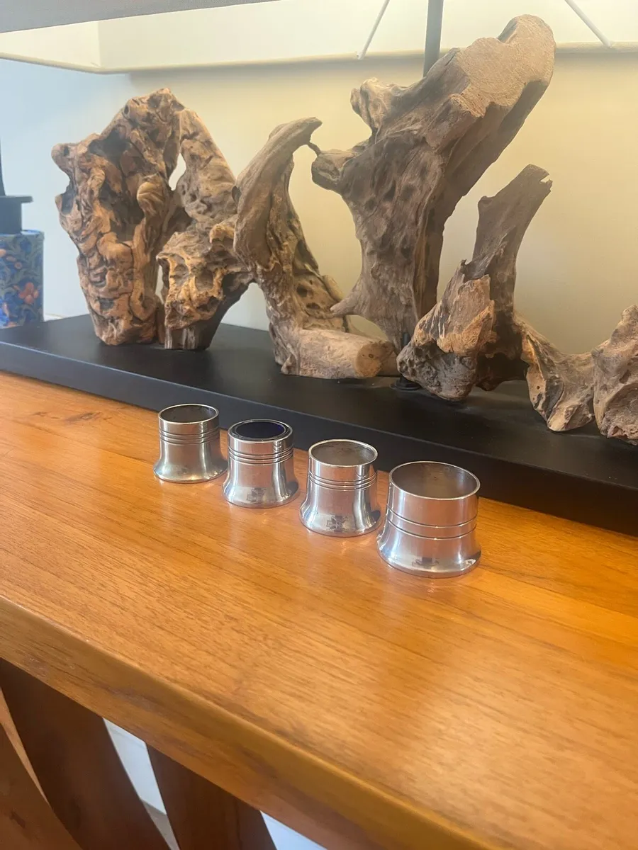 Silver Plated Salt Pots x4 - Image 2
