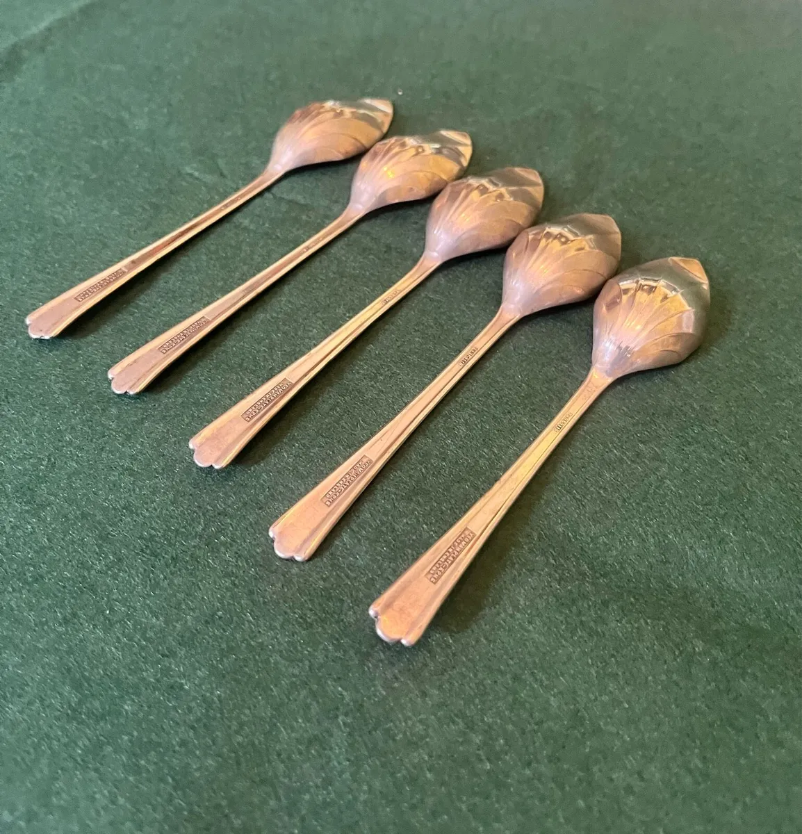 Art Deco Yeoman Plate Dessert Spoons - Image 4