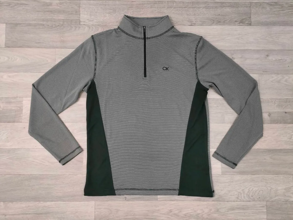CK Calvin Klein Golf Half Zip Jumper Mens Medium - Image 1
