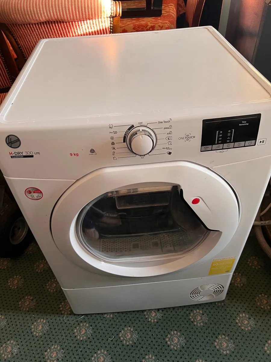 Condenser Dryer Hoover 9Kg - Image 1
