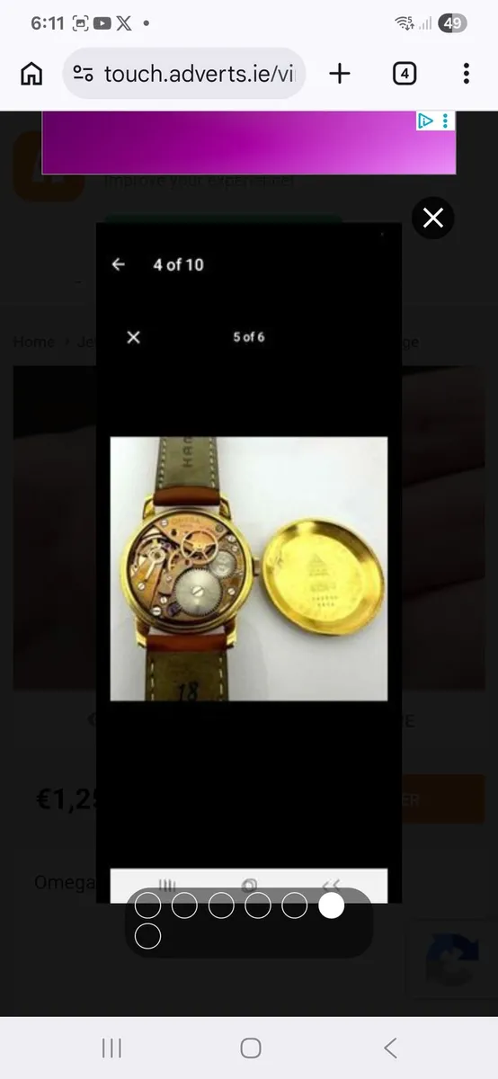 18ct omega watch - Image 4