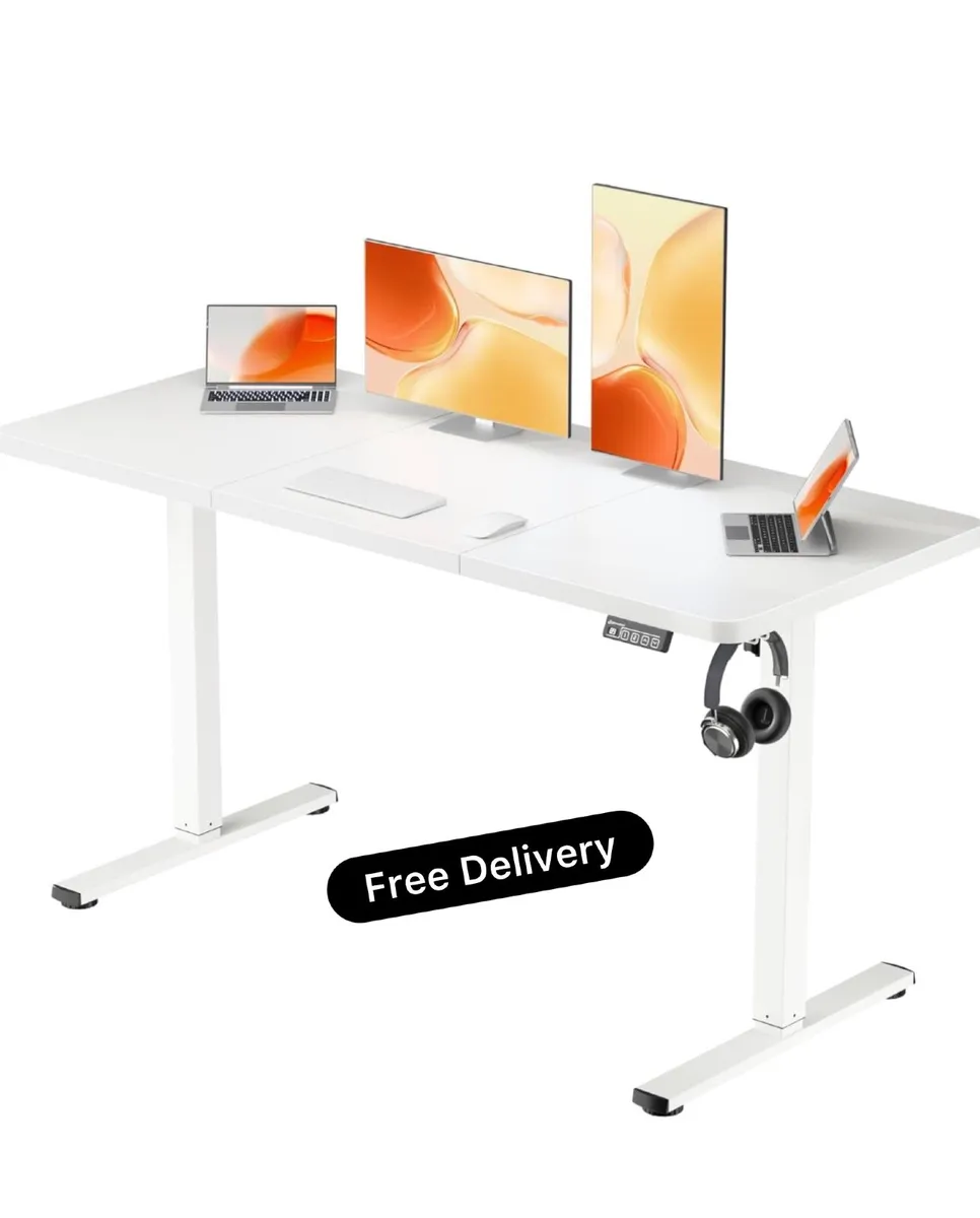 Electric Standing Desk 140x60cm (55.1"x23.6"), Hei - Image 2