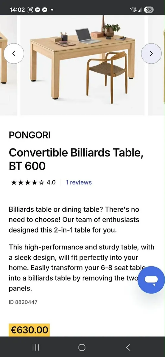 Billiards table - Image 2