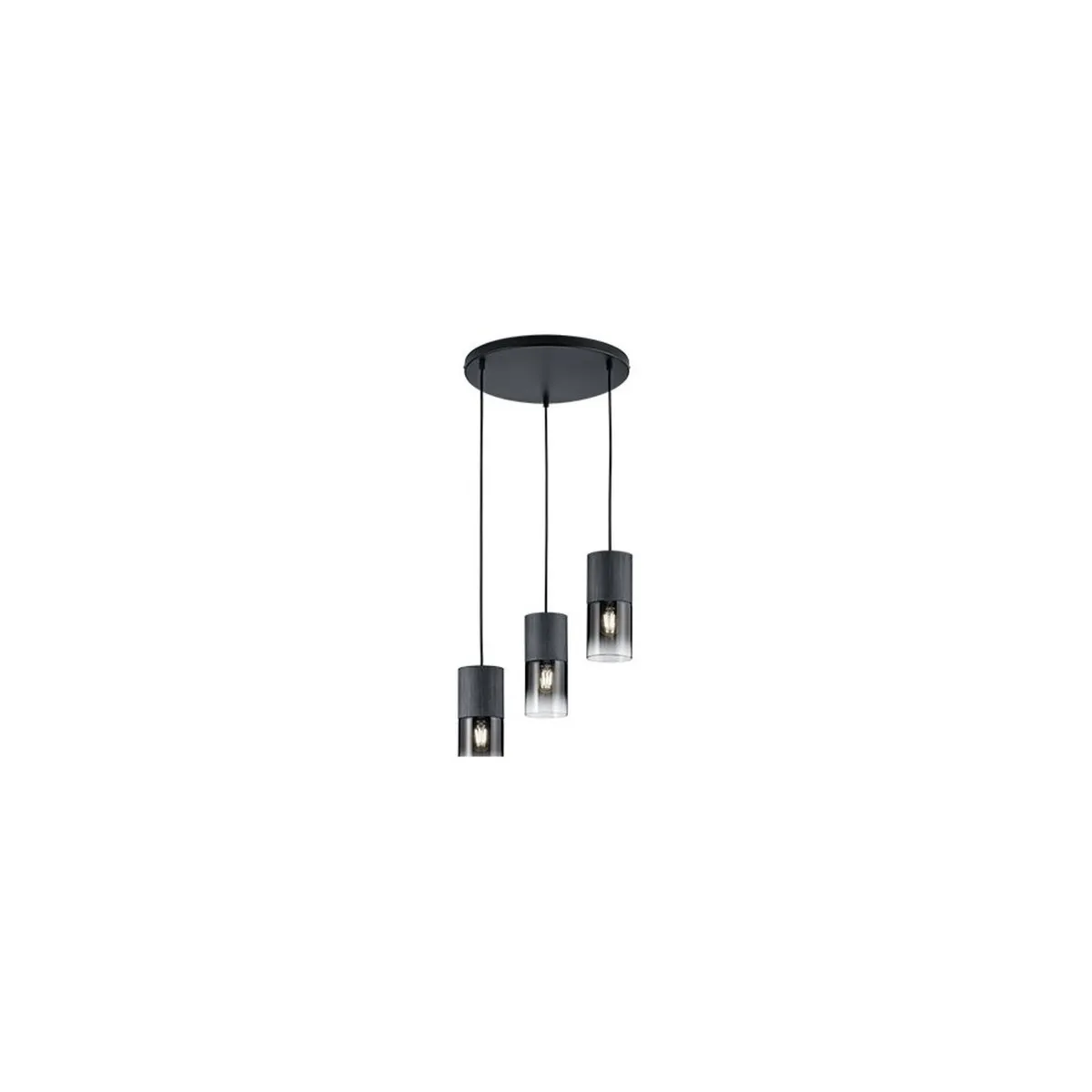 Modern Robin III smoke glass pendant lamp Trio - Image 2