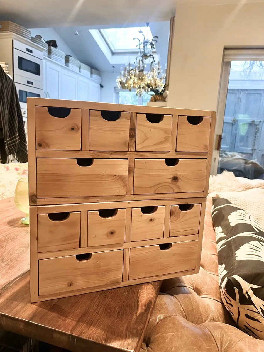 Storage mini drawer solid wood boxes - Image 1