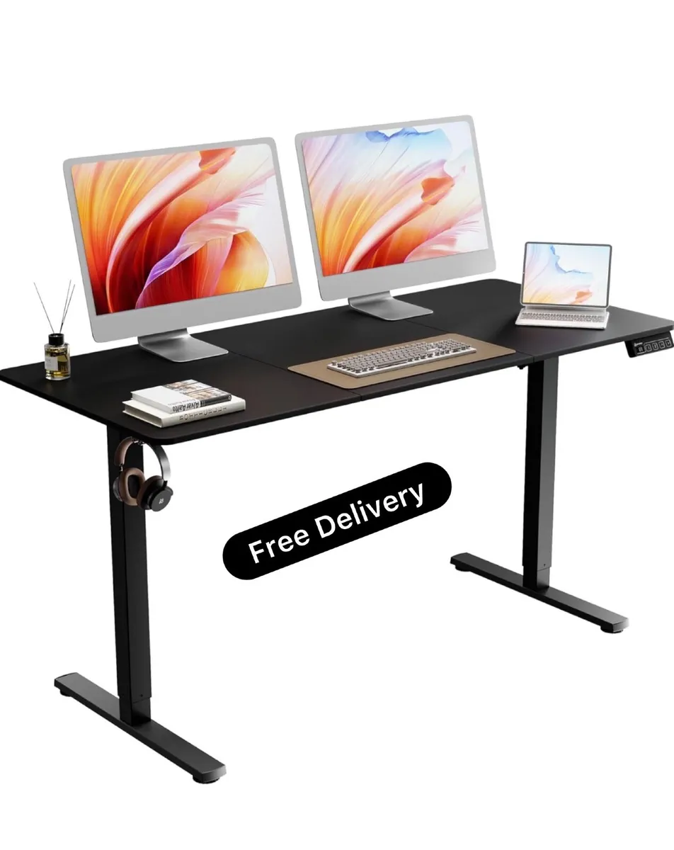 Electric Standing Desk 140x60cm (55.1"x23.6"), Hei - Image 1