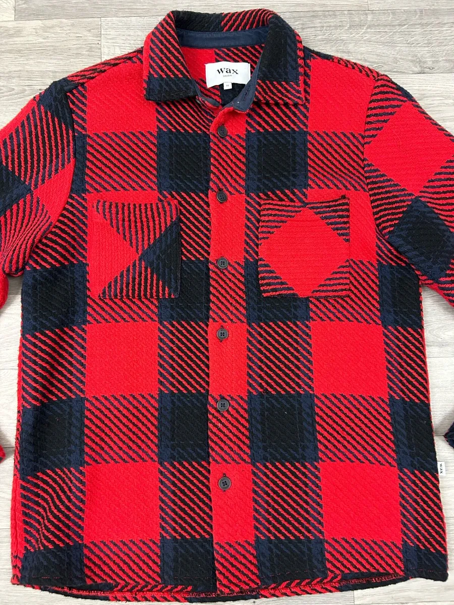 Wax London Check Overshirt Jacket Mens Medium - Image 2