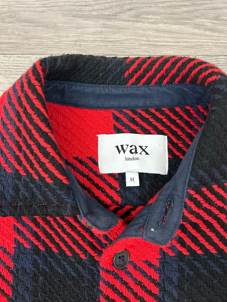 Wax London Check Overshirt Jacket Mens Medium - Image 4