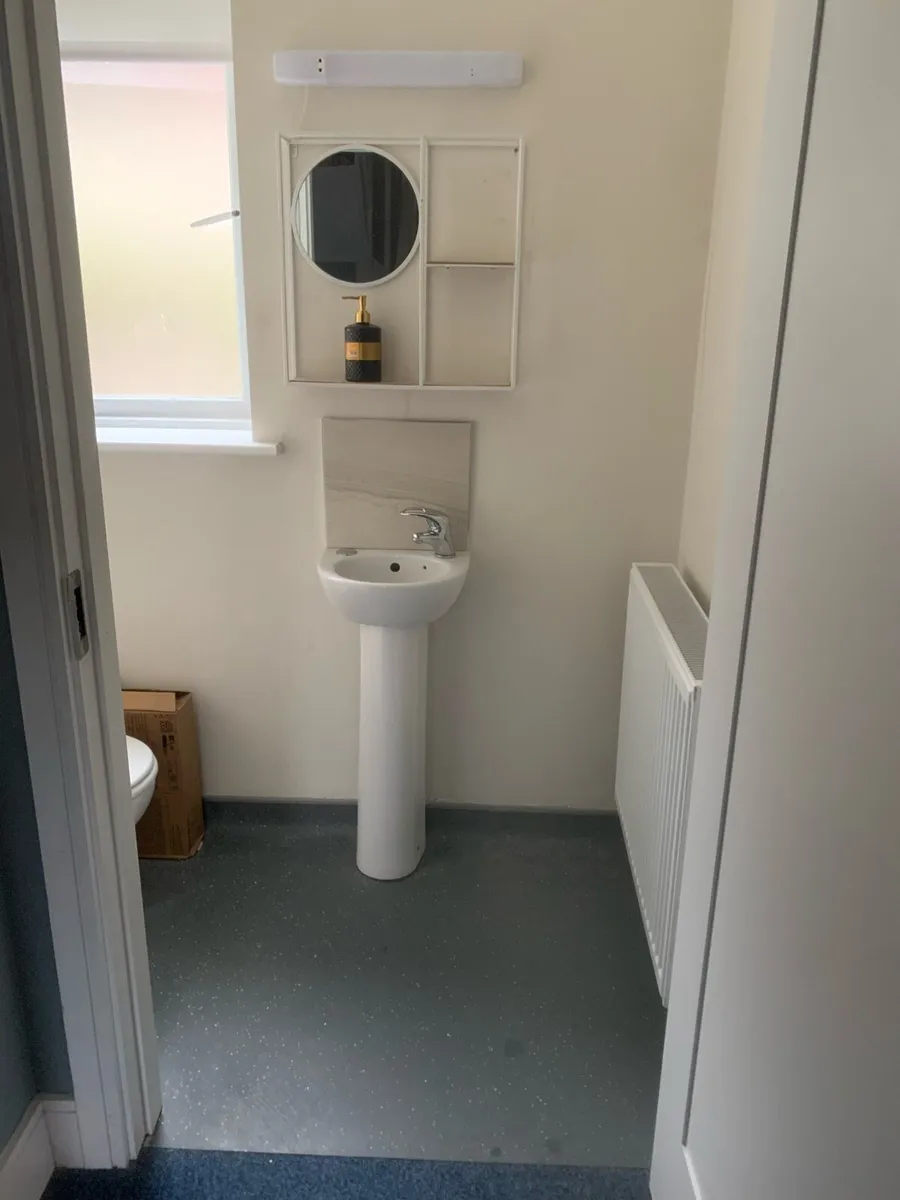 Small bathroom sink , toilet , - Image 1