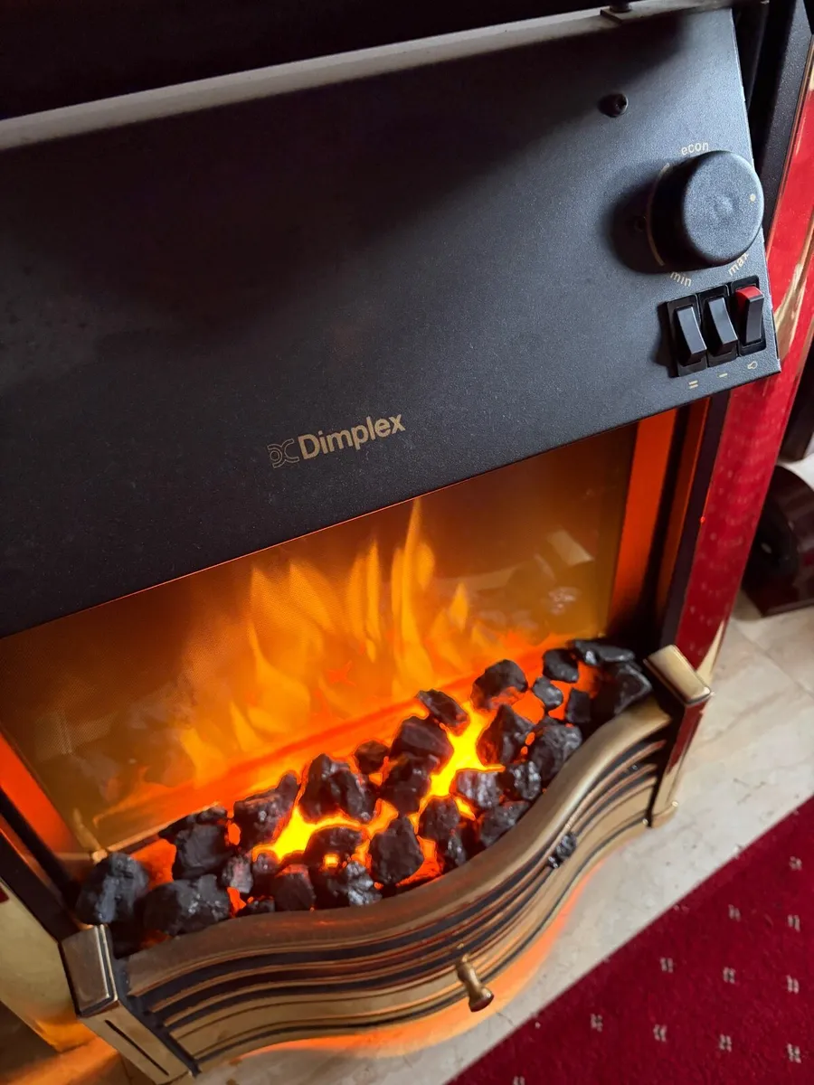 Dimplex Optiflame (Brass) Electric Heater. - Image 3