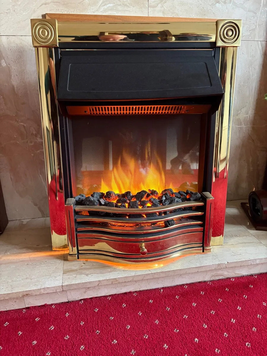 Dimplex Optiflame (Brass) Electric Heater. - Image 4