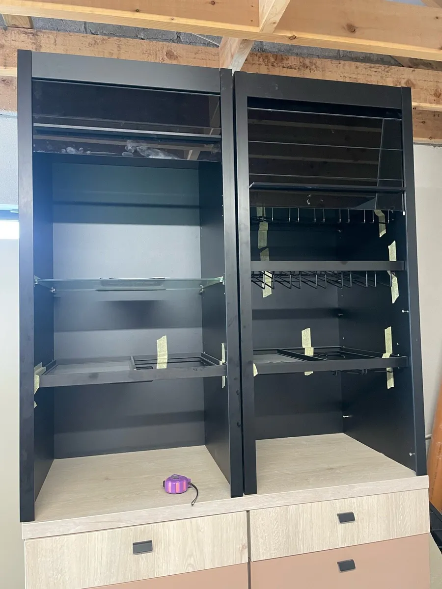 Wine & Wine Glass storage units x 2 - Image 1