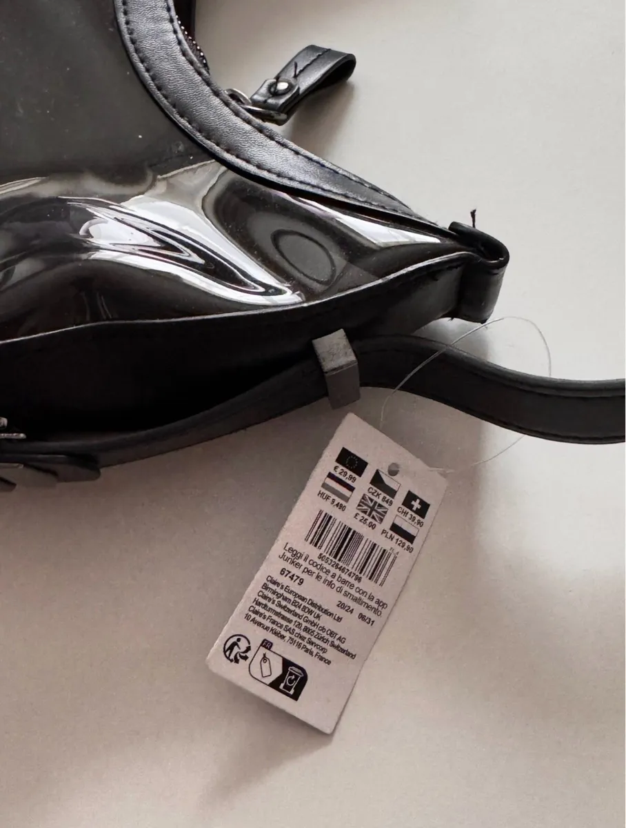 Claire’s accessories black clear handbag - Image 2