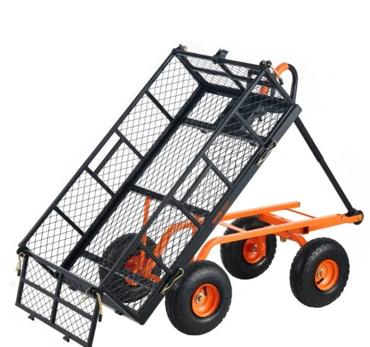 Heavy Duty Garden Dump Cart 880 lb Capacity Yard W - Image 3