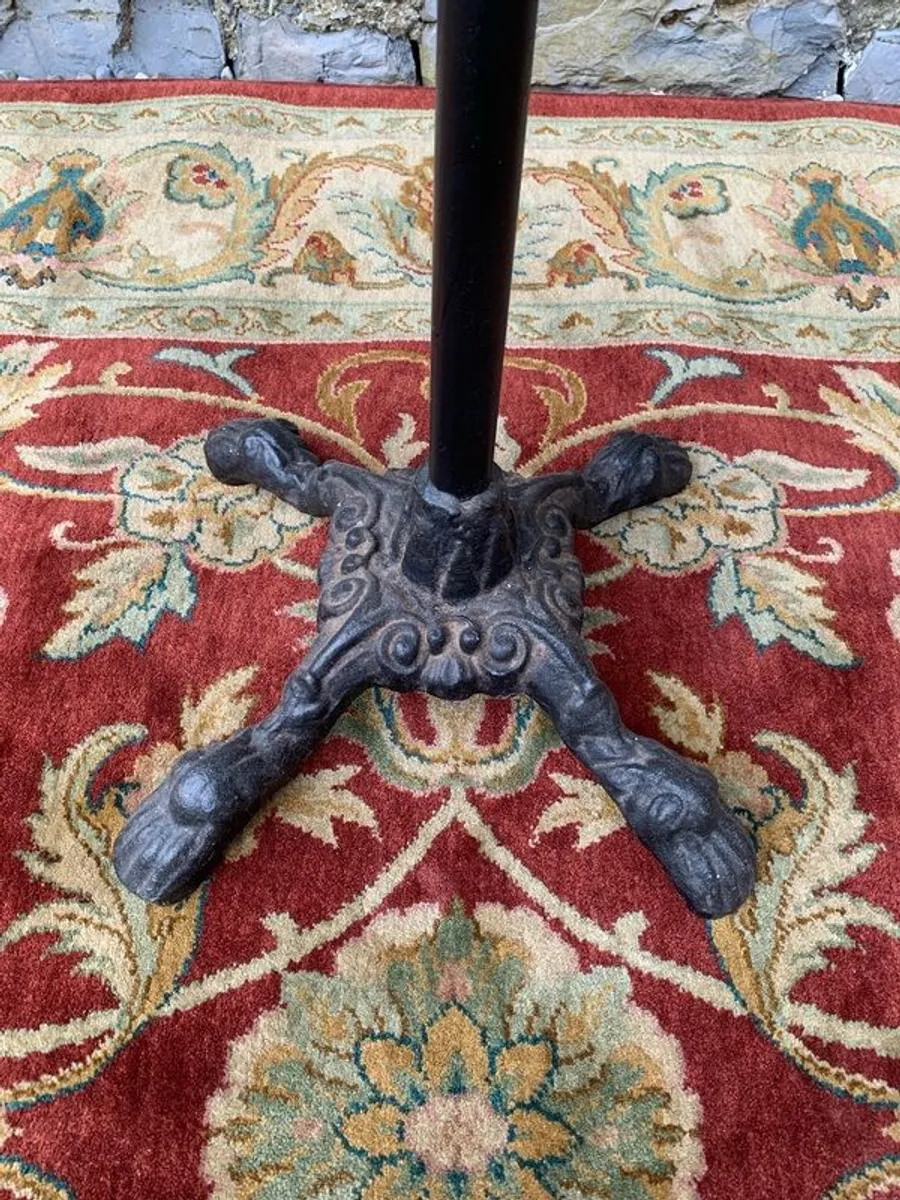 Vintage cast iron bistro table. - Image 2
