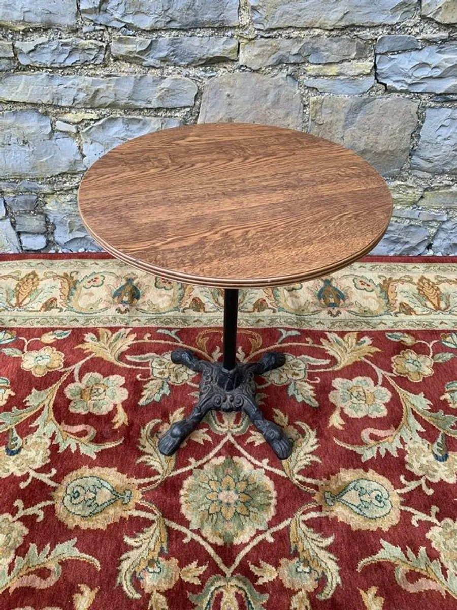 Vintage cast iron bistro table. - Image 3