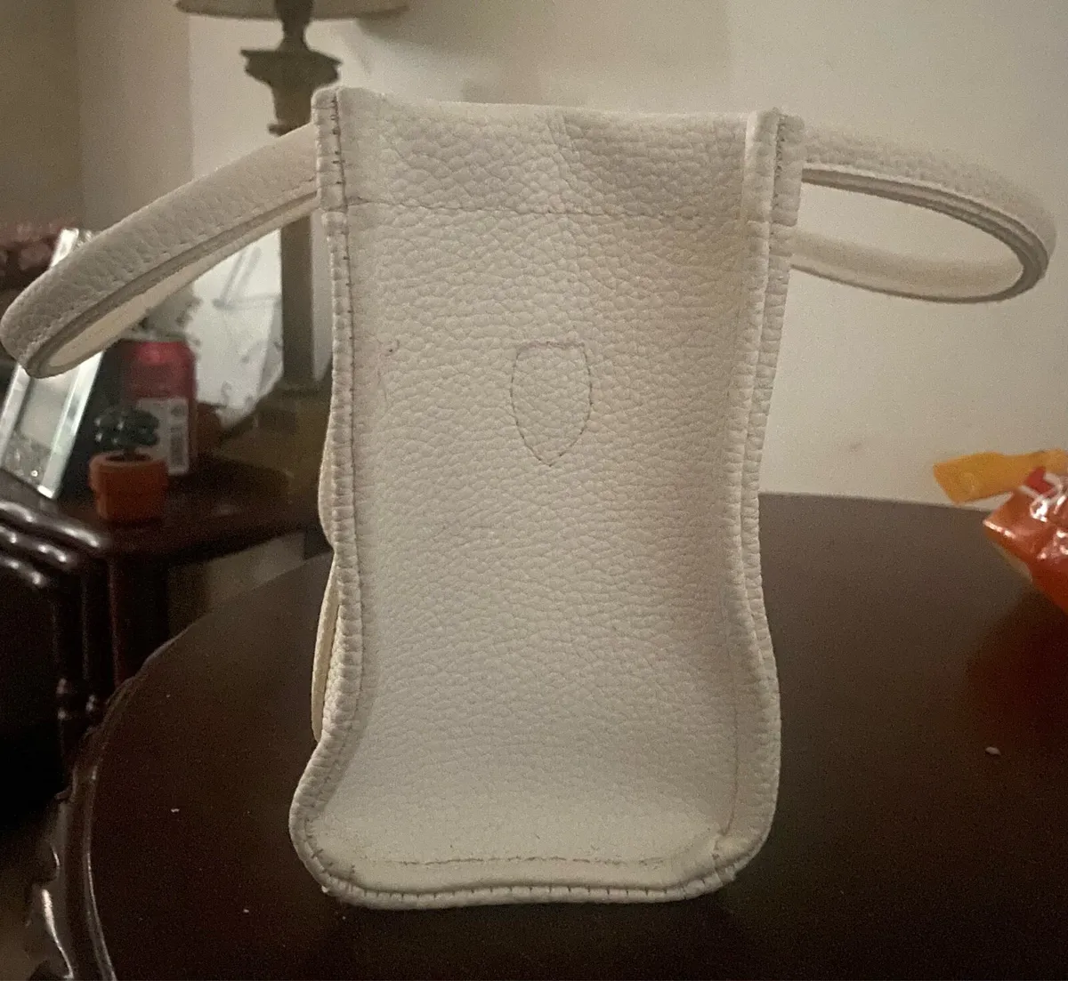 Small White Leather Marc Jacobs Tote Bag - Image 2