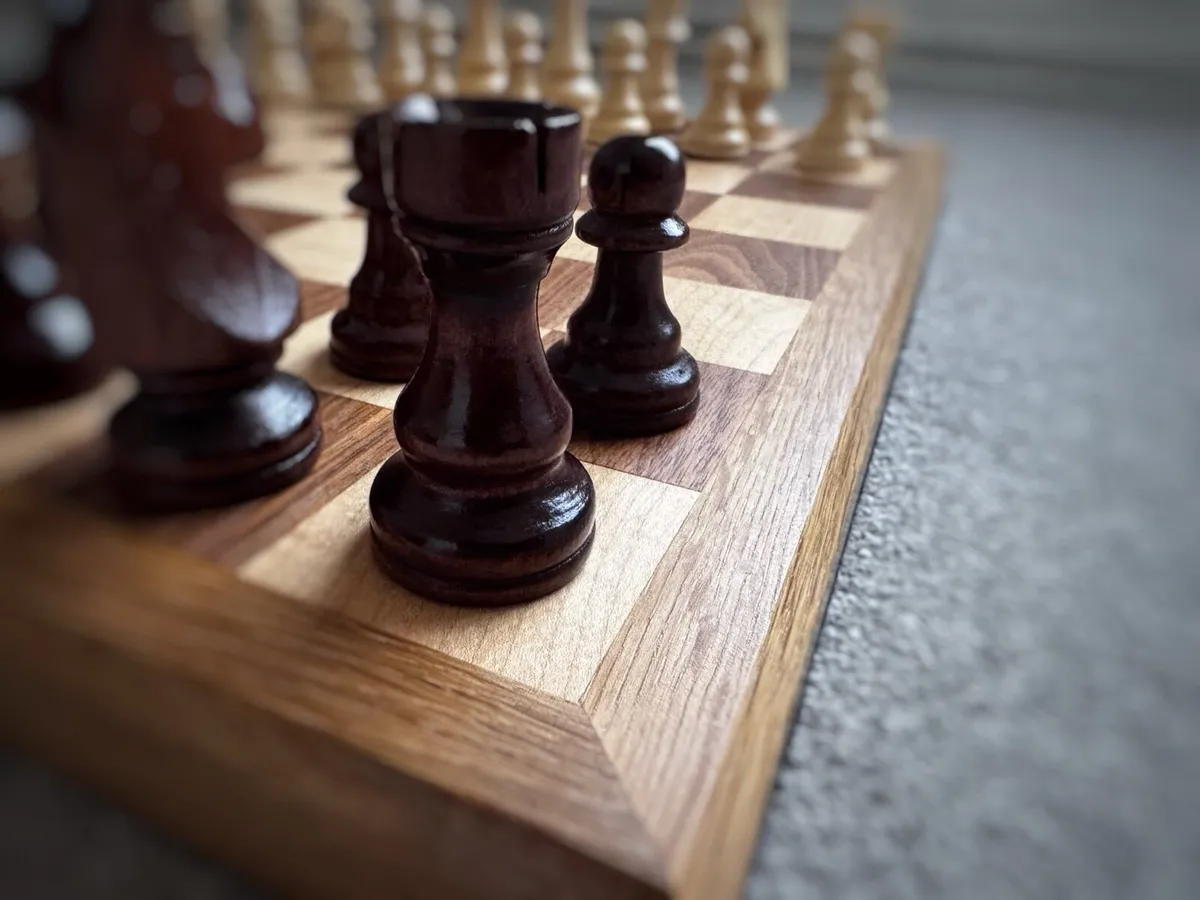 Chessboard - Walnut | Maple | Oak with Pieces - Image 3