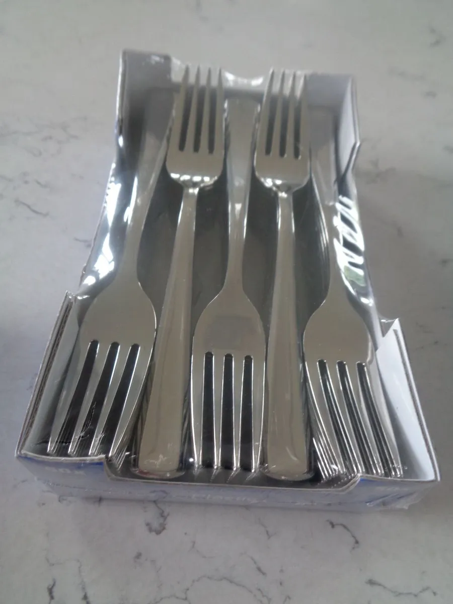 Metalised Plastic Cutlery For Sale - Image 3