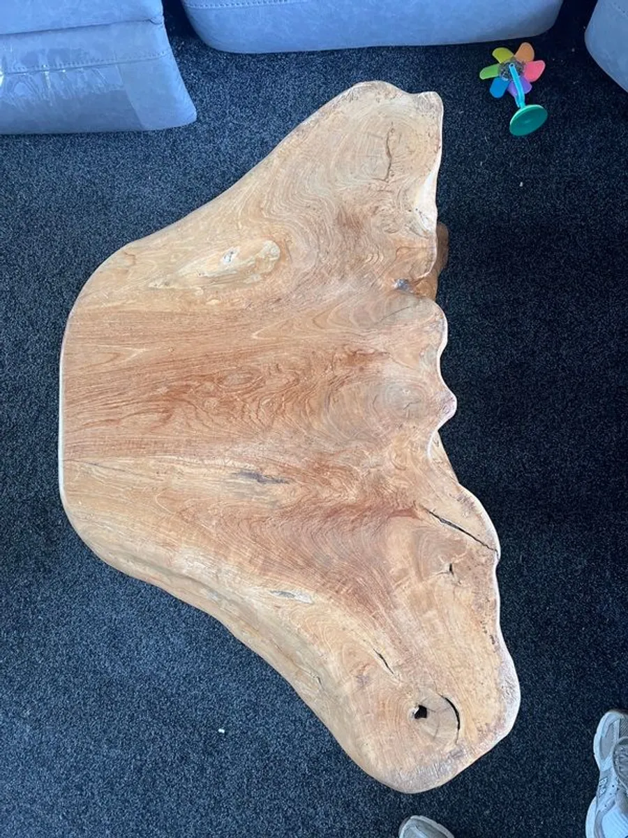 Solid wood coffee root table - Image 3