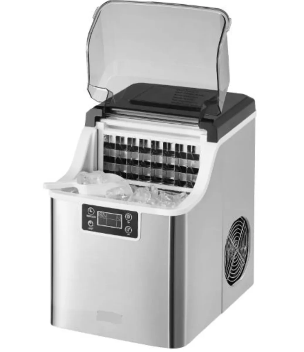 Countertop Ice Maker, 24 Cubes Ready in 15 Mins, - Image 1