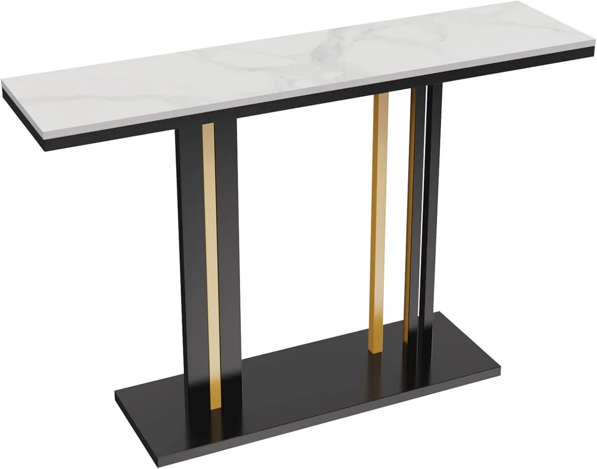 Marble Console Table Sintered Stone:Luxury Modern - Image 1